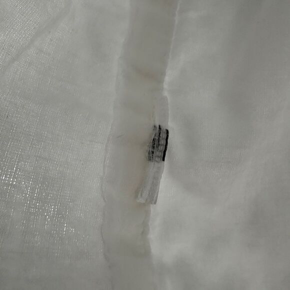 Roxy White Linen Blend Button Front Crop Tank Top Size M - Picture 13 of 14